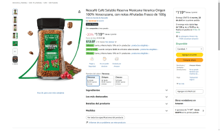 Nescafé Reserva Mexicana por $119 | Oferta Amazon