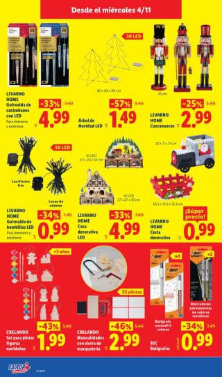 Ofertas Folleto Factori Lidl: decoración, calendario y ropa desde 0,49€