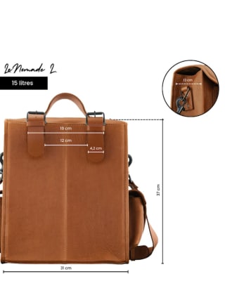 LeNomade L sac moto en cuir pour 65€ chez Paul Marius