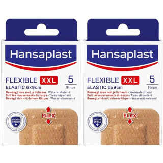 Hansaplast Flexible Elastic XXL Wondpleisters (2x5) voor €0,29 bij Farmaline