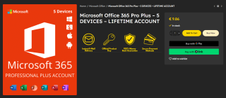 Microsoft Office 365 Pro Plus 5 Dispositivos De Por Vida por $60 | Bitcodes