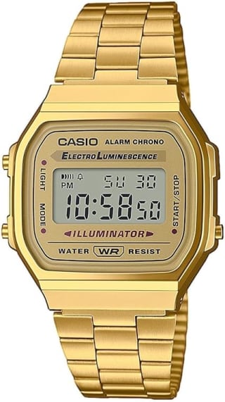 Casio Retro Vintage A168WG horloge voor €44,95 bij Amazon