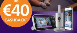 Tot €40,- cashback op Philips Avent babyfoon en borstkolf