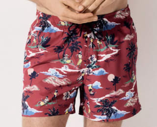 Shorts de Baño Estampado con Elástico Revestido Por $11.043
