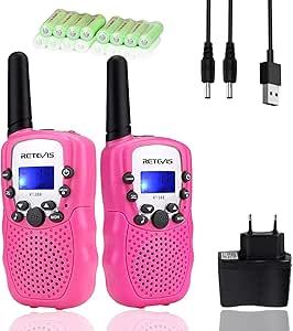 Walkie Talkie Niños Recargables con Cargador y Batería por 9,99€