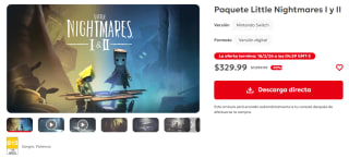 Paquete Little Nightmares I y II por $330 | Oferta Nintendo eShop