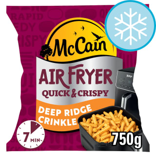 McCain Air Fryer Crinkle Cut Fries 750g Clubcard Price £1.60