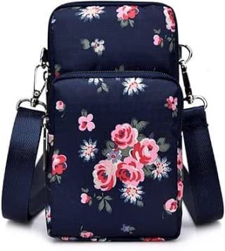 Small Blue Floral Crossbody Bag via Amazon Haul