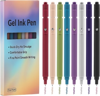 Thboxes set de 8 bolígrafos de gel 0,5 mm por 2,28€ en Amazon