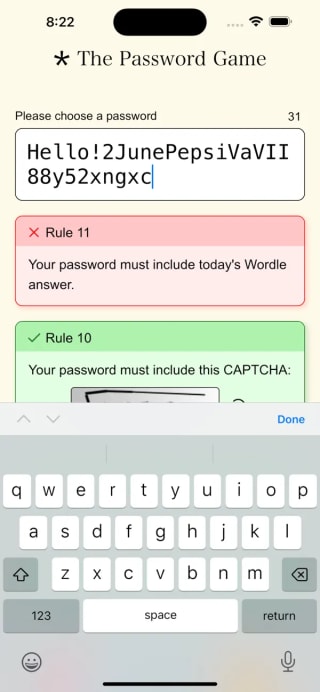 Gratuit The Password Game sur l'App Store