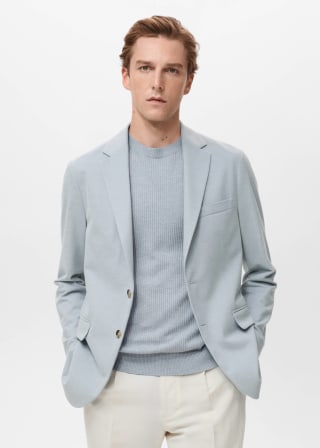 Americana Verner slim fit algodón por 19,99€ en Mango Outlet