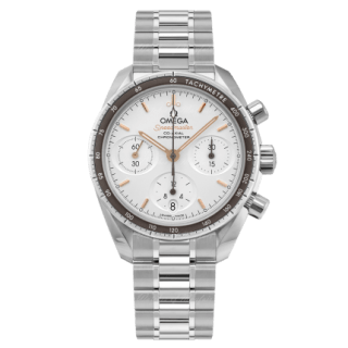 Omega Speedmaster Co-Axial Chronograph 38 mm, Mens Watch, Silver Dial, Automatic + 5