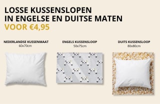 75% korting op losse kussenslopen bij Snurk
