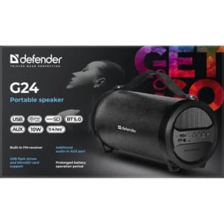 Altavoz Defender G24 portátil por 28,99€ en PcComponentes