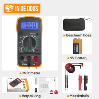 Strex Digitale Multimeter (AC/DC) voor €15,25 bij Bol
