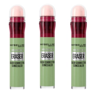 3 x Maybelline Age Eraser Corrector de Color Tono Verde 4,7 ml por 8.97€