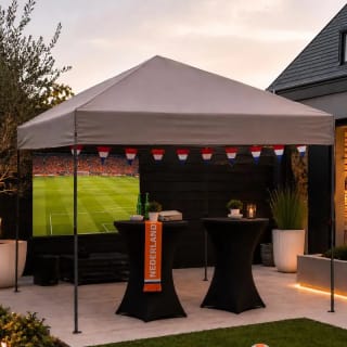 Partytent Easy Up – taupe 300 x 300 x 270 cm voor €49 bij de Action