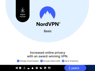 NordVPN Basic Abonnement 2 Jaar 10 Apparaten voor €39,95 bij iBOOD