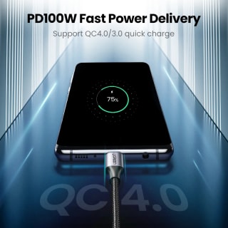 UGREEN USB-C 100W cable 1m por $12 en AliExpress