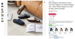 Heren Slippers met Memory Foam voor €8,77 bij Amazon