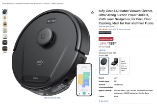 eufy Clean L60 Robot Vacuum Cleaner voor 159 euro