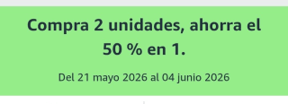 -50% de Descuento en la Segunda Unidad Alimentación, Belleza y Salud en Amazon.
