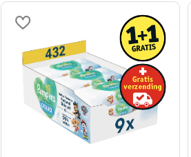 1+1 gratis op Zwitsal en Pampers billen doekjes bij kruidvat