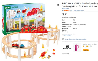 Brio 63611400 Railsset Berg & dal voor €91,46 bij Amazon