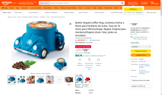 Taza Volchotaza Escarabajo 14oz por $188 | Amazon