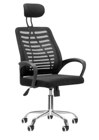 Silla Escritorio Negra Ergonomica Con Apoyacabeza por $49.990 en Sodimac Chile