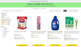 50% en 1 artículo al comprar 2 en Amazon