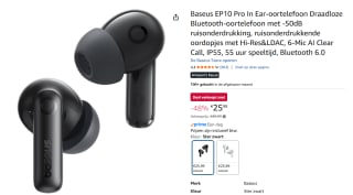 Baseus EP10 Pro ANC oordopjes met bluetooth 6.0
