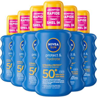 NIVEA Sun Protect & Hydrate zonnespray (6 x 200 ml) voor €29,95 bij Bol