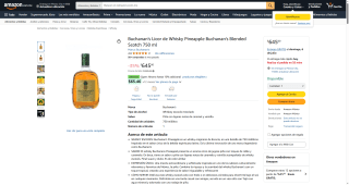 Buchanan's Whisky Pineapple 750ml $645 | Oferta Amazon