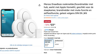 Meross Draadloze rookmelder/brandmelder voor €59,49 dmv code bij Amazon