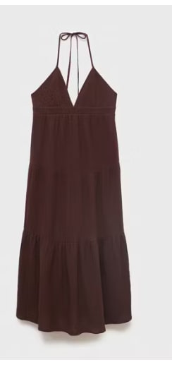 Vestido algodón escote pico por 11.99€