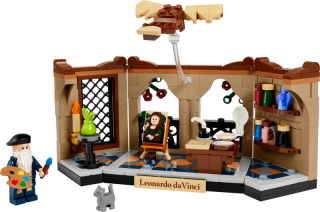 Eerbetoon aan Leonardo da Vinci gratis bij je aankoop in de Lego store