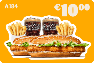 2 Long Chicken® Medium Menus voor €10 bij Burger King
