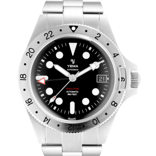 Superman Worldtime GMT Steel (39 mm) pour 799€ chez Yema