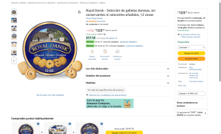 Caja de Galletas Royal Dansk 340g por $169 | Oferta Amazon