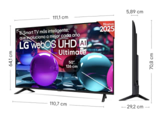 LG Smart TV Ultimate AI UA73 50 pulgadas 4K 2025 por 246,96€