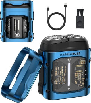 BarberBoss Afeitadora rotativa de bolsillo QR-2721 por 7,42€ en Amazon