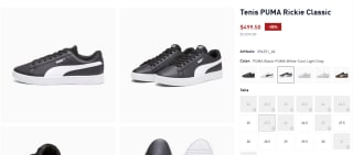 Tenis PUMA Rickie Classic por $500