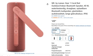 We. by Loewe HEAR 1 - Draagbare Bluetooth Speaker voor €49 bij Amazon