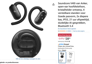 Anker soundcore V40i voor €28,90 bij Amazon