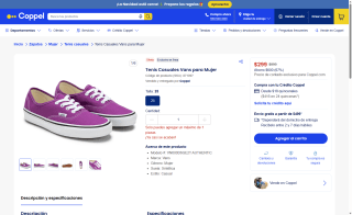 Tenis Vans Morado por $299 | Coppel