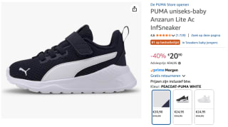 Puma Anzarun Lite sportschoenen voor kinderen voor €20,90 bij Amazon