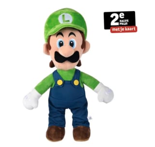 2. Super Mario knuffels 50 cm voor €37,48 bij Kruidvat