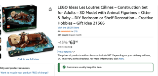 LEGO Ideas Drijvende Zeeotters voor €63,06 bij Amazon