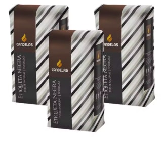 Café Candelas Etiqueta Negra grano natural 3 bolsas 1kg por 38.90€